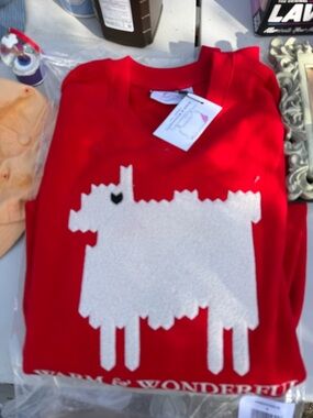 Authentic Warm & Wonderful “Black Sheep” sweater, famously worn by Princess Di